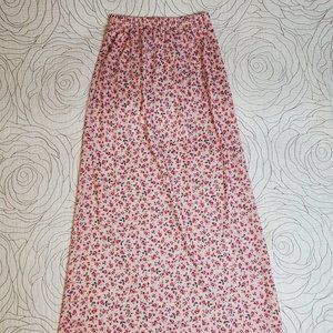 [12/14] Girl's "In Design" Brand Pink Floral Long Skirt